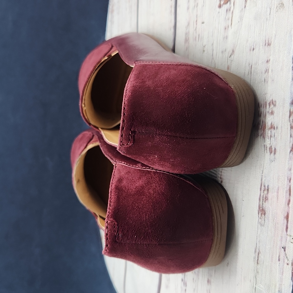 Dansko | Lace Burgundy Leather Slip-On Loafers Flats Size 37‎ 6.5 - 7 - Picture 7 of 10